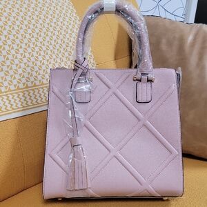 NWT Mellow World Misty Rose Elvira Satchel With Tassel Crossbody Strap